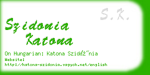 szidonia katona business card